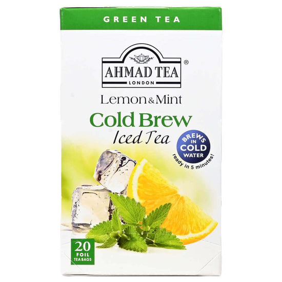 Ahmad Tea Lemon & Mint Cold Brew Iced Green Tea - Teabags -20 count - Image 2