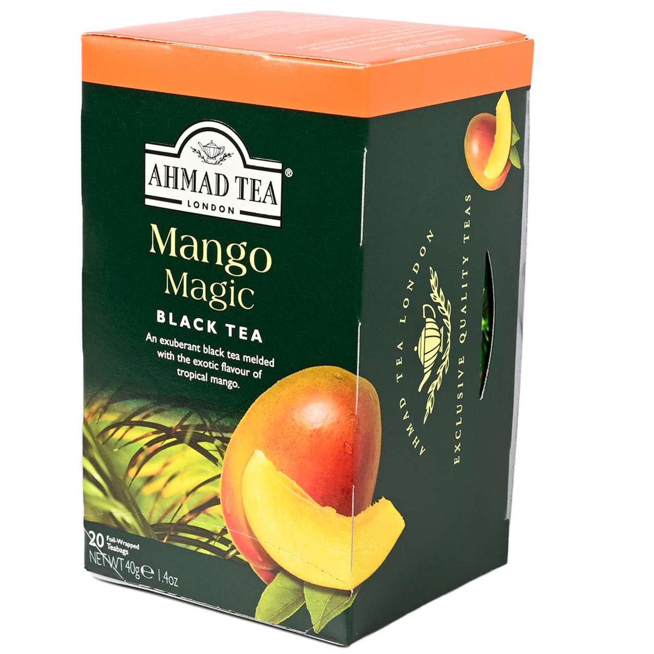 Ahmad Tea's Mango Magic Flavored Black Tea Bags - 20 count - Image 1