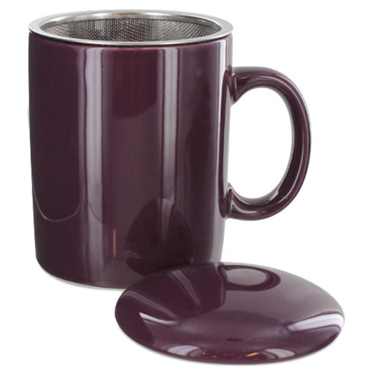 Teaz Cafe Infuser Mug with Lid - 11oz - Purple