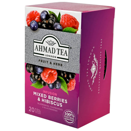 Ahmad Tea Mixed Berries & Hibiscus Infusion - Teabags -20 count - Image 1
