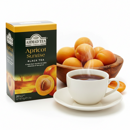 Ahmad Tea's Apricot Sunrise Flavored Black Tea Bags - 20 count - Image 2