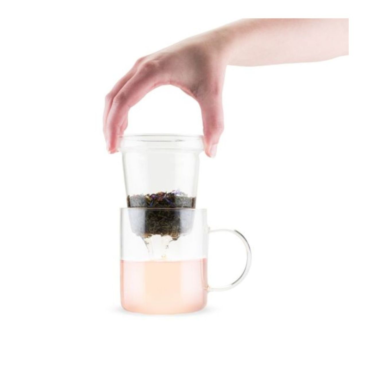 Glass Tea Infuser Mug - 16oz - Image 3
