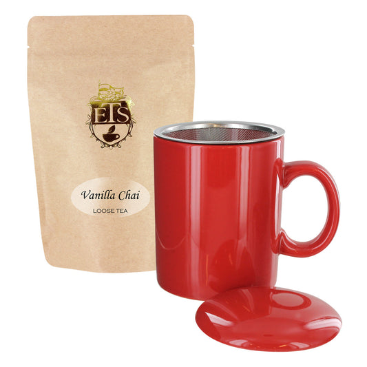 Teaz Cafe© Mug with Vanilla Chai Tea Gift Set
