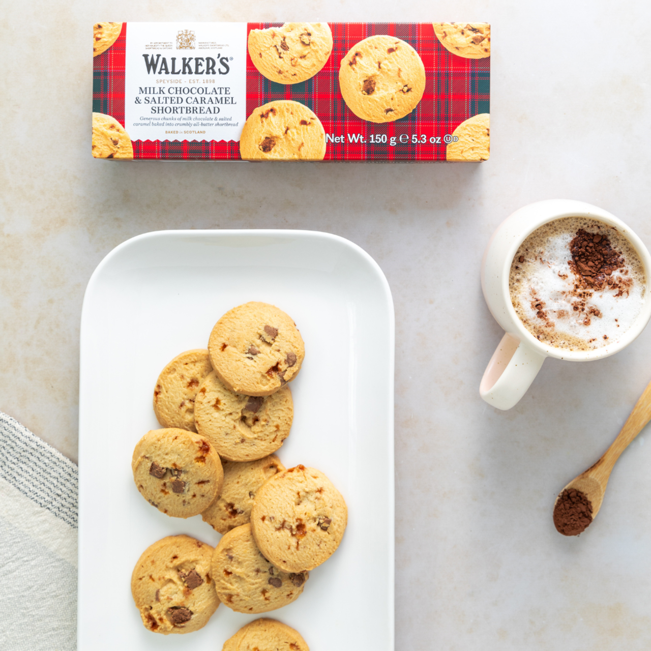 Walkers Salted Caramel & Milk Chocolate Chunk Shortbread - 5.3oz (150g)