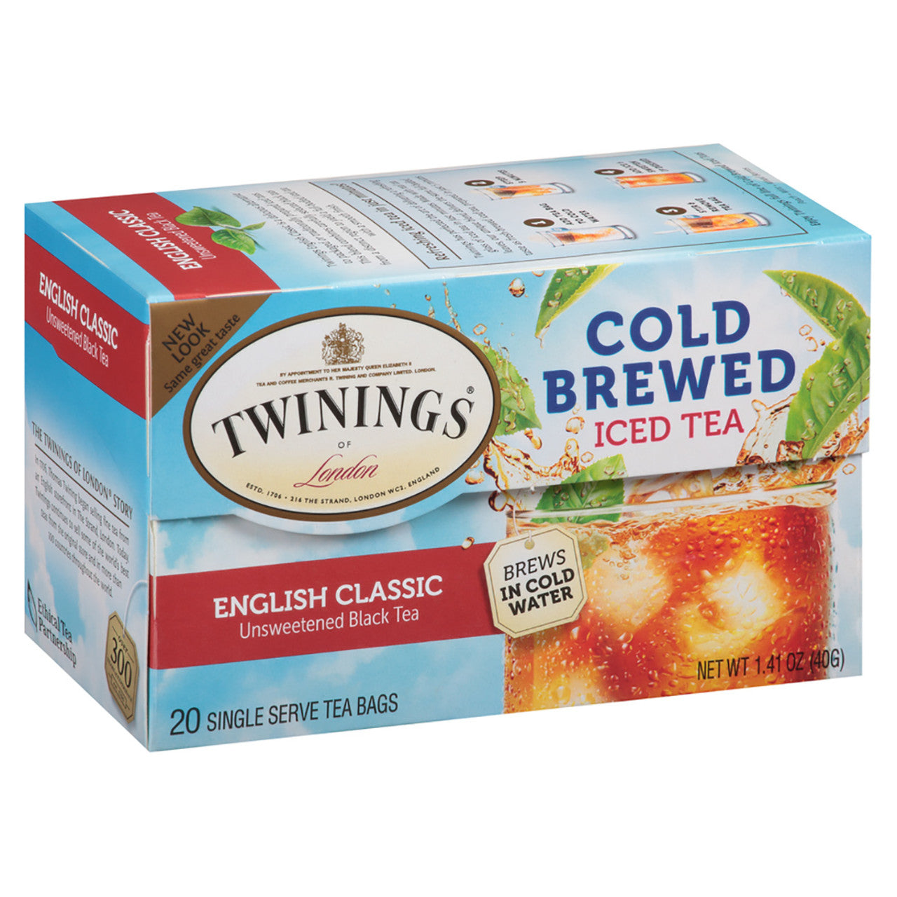 Twinings' Cold Brewed Iced Tea English Classic - 20 count