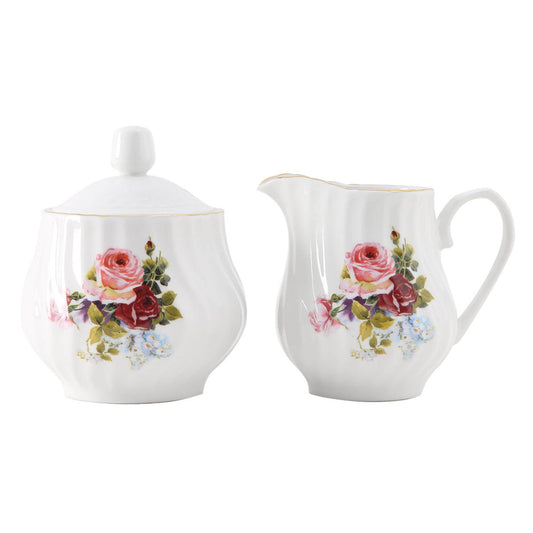 Philomena Porcelain Sugar and Creamer Set - Image 1