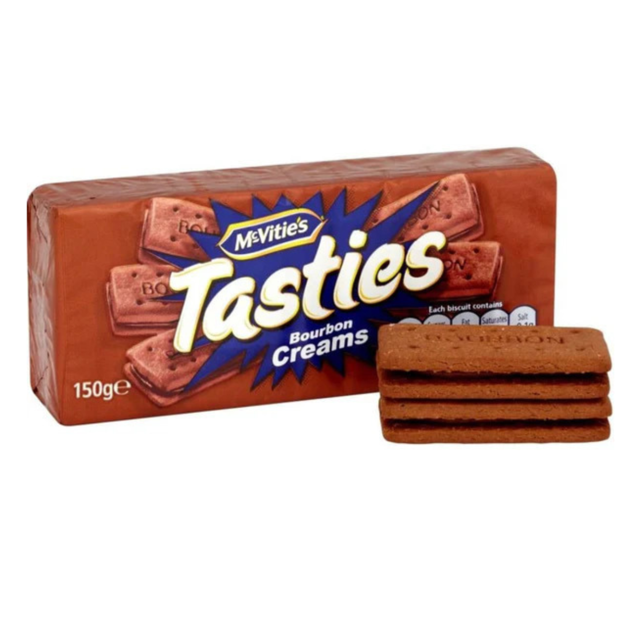 McVities Tasties Bourbon Creams - 5.29oz (150g)