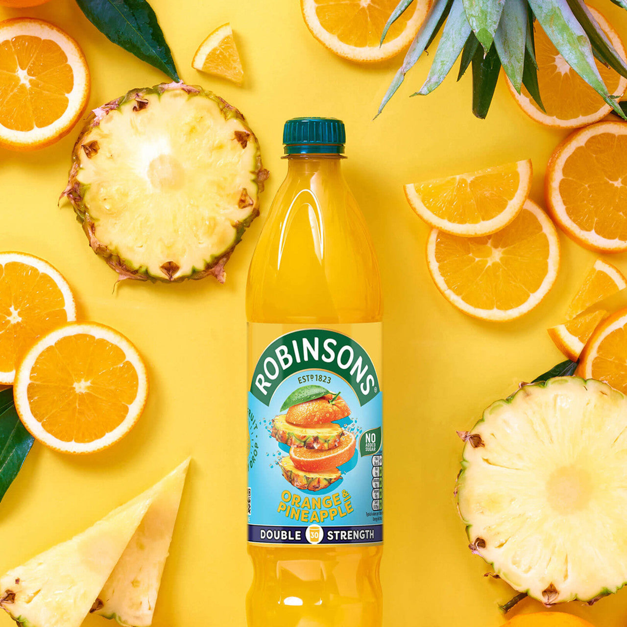 Robinsons - Double Strength No Sugar Added Orange & Pineapple Fruit Squash - 59.17 fl. oz (1.75L)