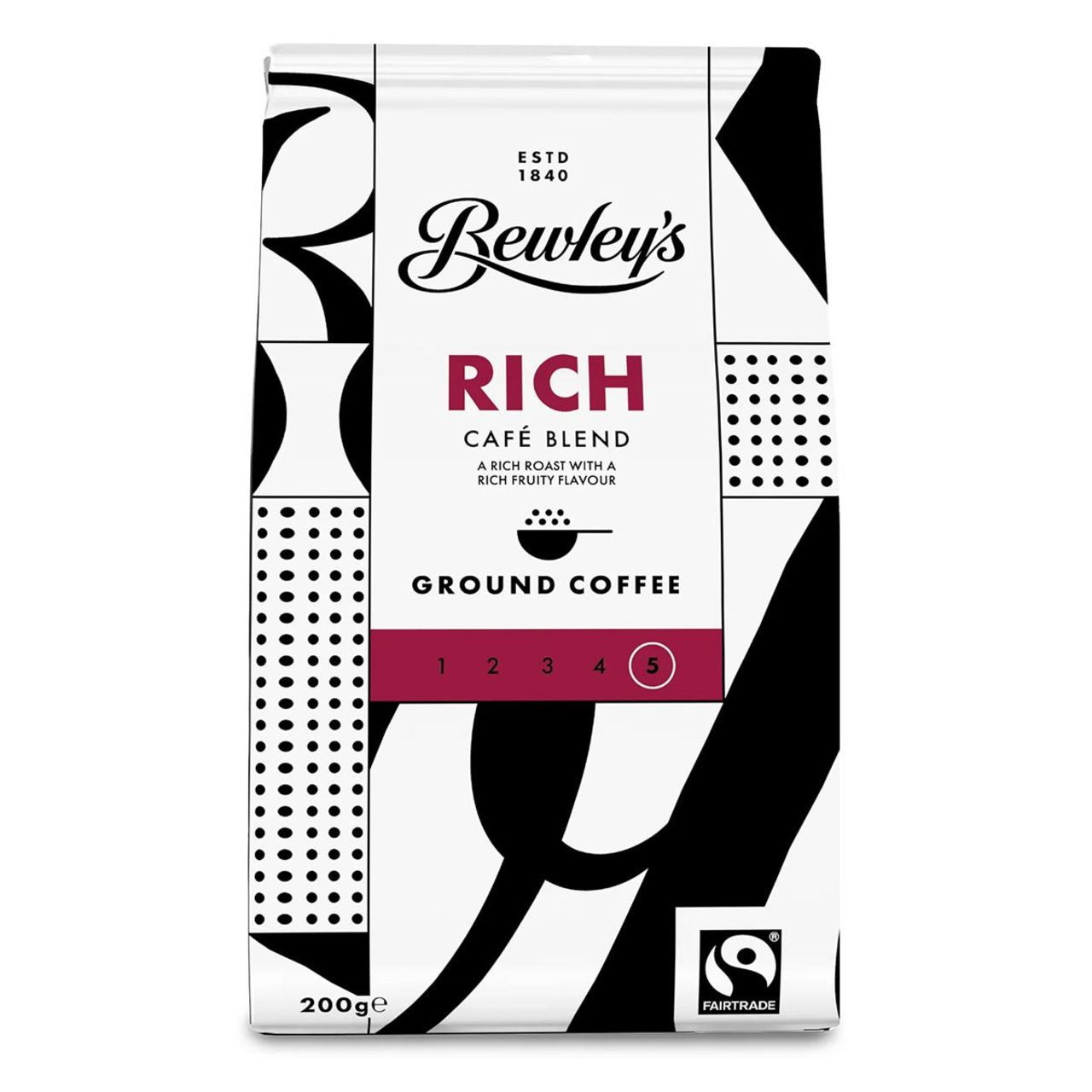 Bewley's Rich Roast Strong Ground Coffee - 7oz (200g) - Image 1
