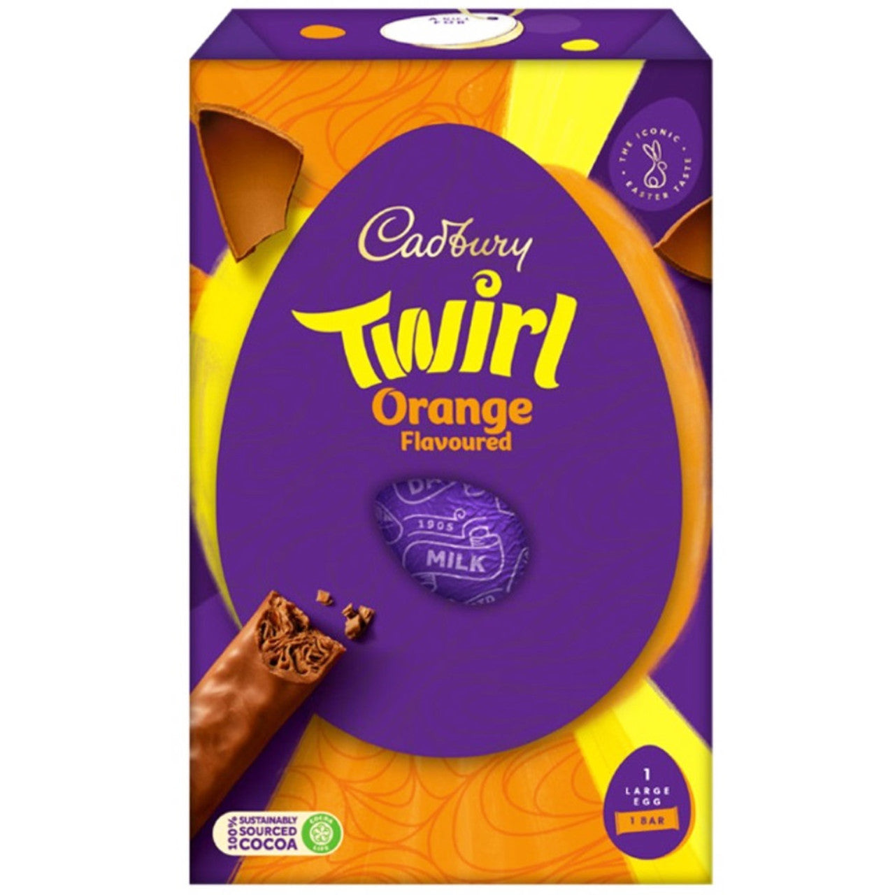 Cadbury Twirl Orange Medium Egg - 6.98oz (198g)