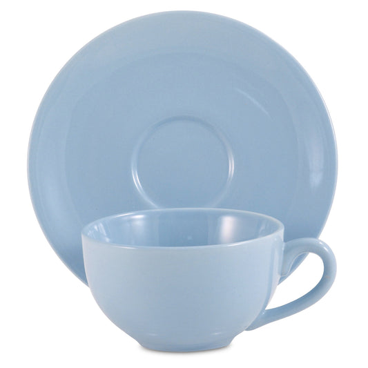 Amsterdam Tea Cup & Saucer - Powder Blue - Image 1