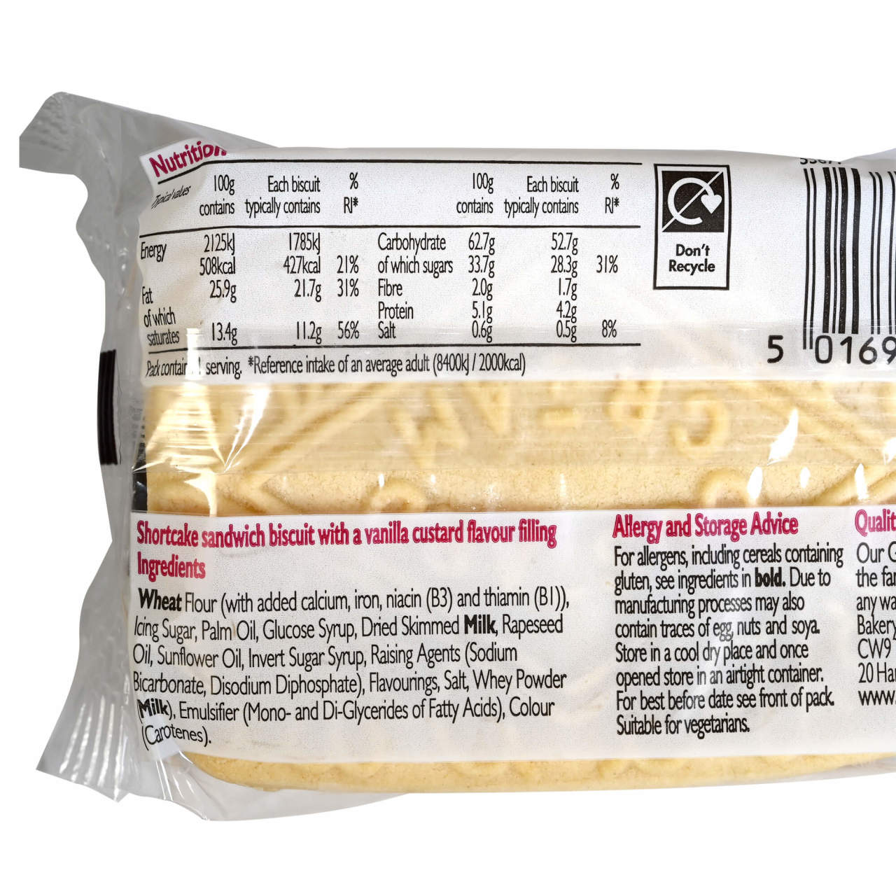Little Treats Bakery Giant - Custard Cream Biscuit - 2.96oz (84g)