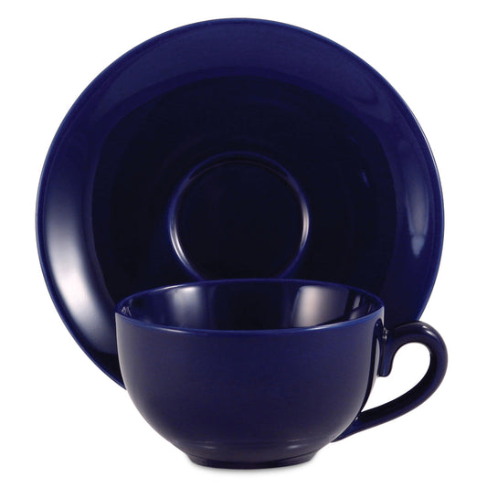 Amsterdam Tea Cup & Saucer - Royal Blue - Image 1