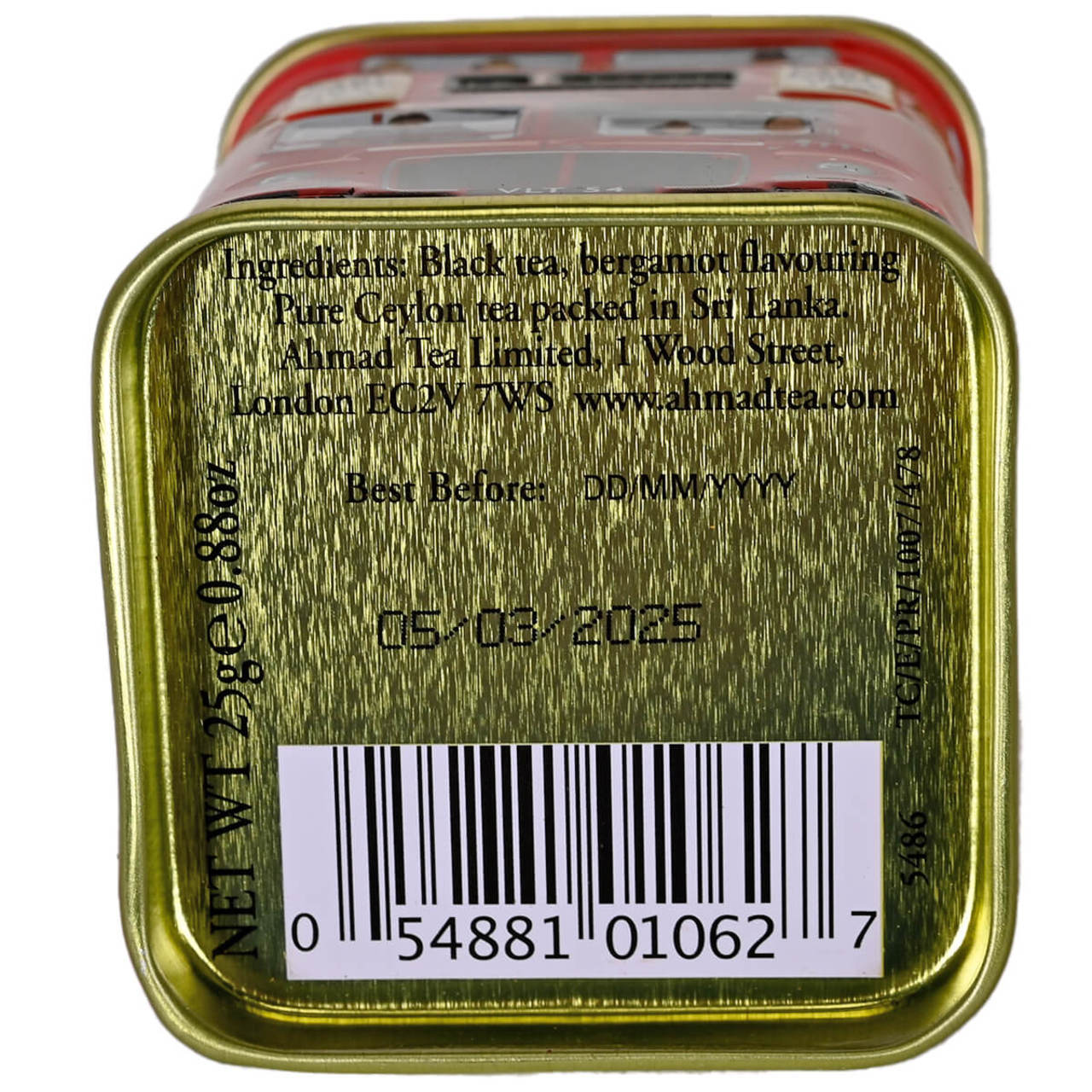 Ahmad Tea London Experience Tin- 3 Loose Leaf Tea Caddies - 0.88oz (25g) - Image 5