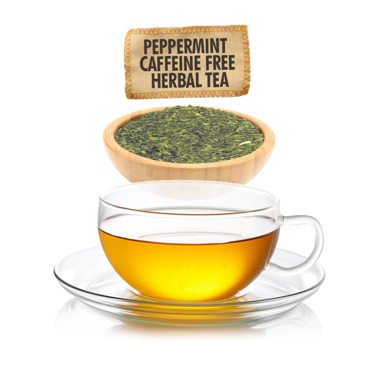 Caffeine Free Peppermint Herbal Tea - Loose Leaf - Sampler Size - 1oz