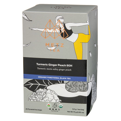 Metz Organic Tumeric Ginger Peach Tea - 25 count - Image 5