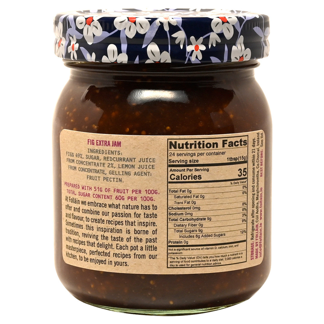 Follain Fig Jam - 13oz (370g) - Image 2