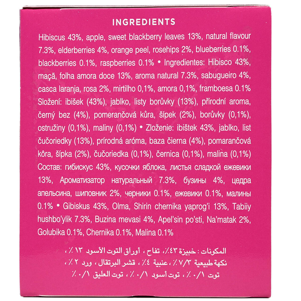 Ahmad Tea Mixed Berries & Hibiscus Infusion - Teabags -20 count