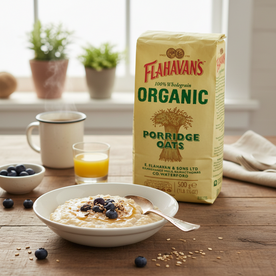 Flahavan's Organic Irish Porridge Oats - Wholegrain 17.6oz (498g) - Image 2