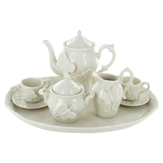 Childrens Tea Set -10 pcs - Raised Butterflies