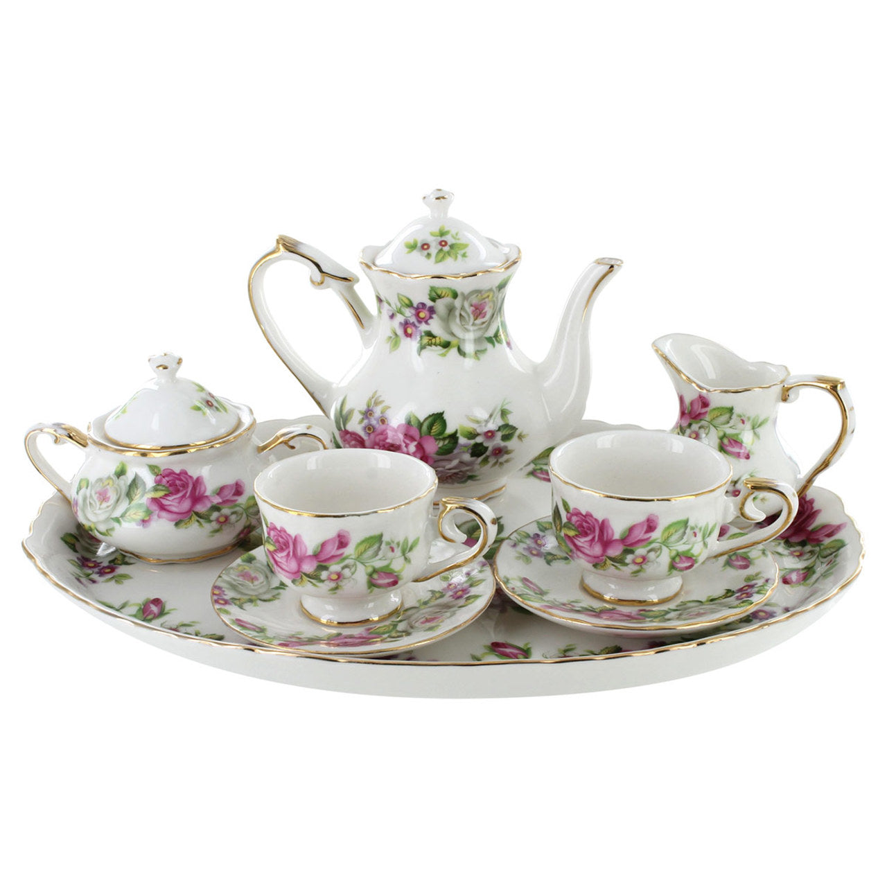 Childrens Tea Set -10 pcs - Country Rose