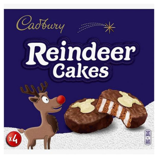Cadbury Reindeer Cakes (4Pk)