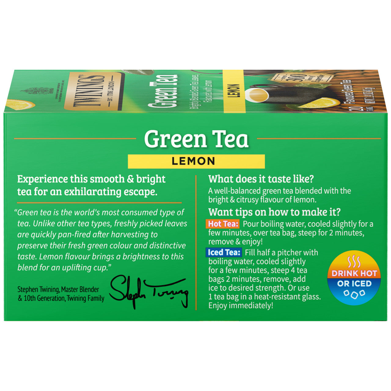 Twinings Lemon Green Tea - 20 count - Image 3