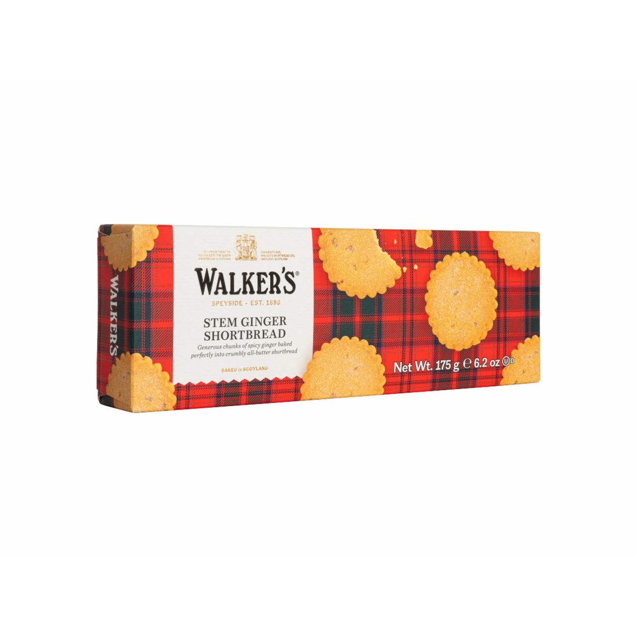 Walkers Stem Ginger Shortbread - 6.2oz (170g)