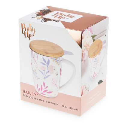 Bailey Botanical Bliss Ceramic Tea Mug & Infuser by Pinky Up - Image 3