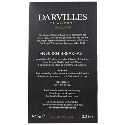 Darvilles of Windsor English Breakfast Tea - 25 Count - Image 3