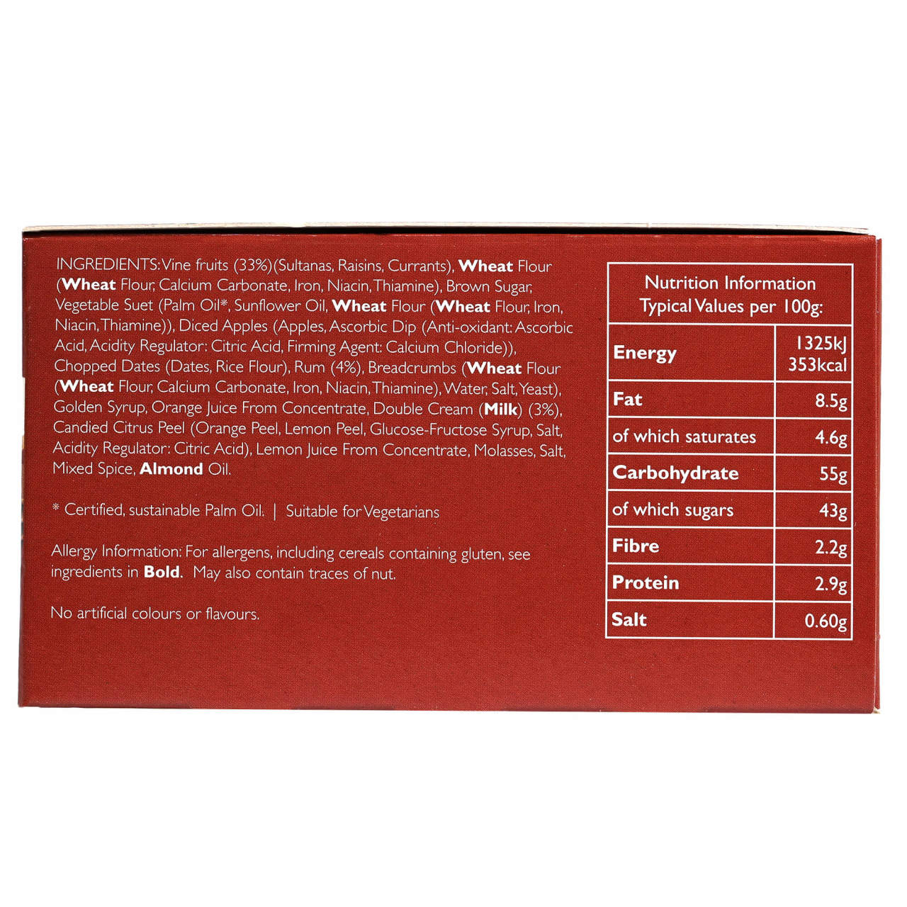 Cole’s Rum & Double Cream Christmas Pudding - 12.3oz (350g)