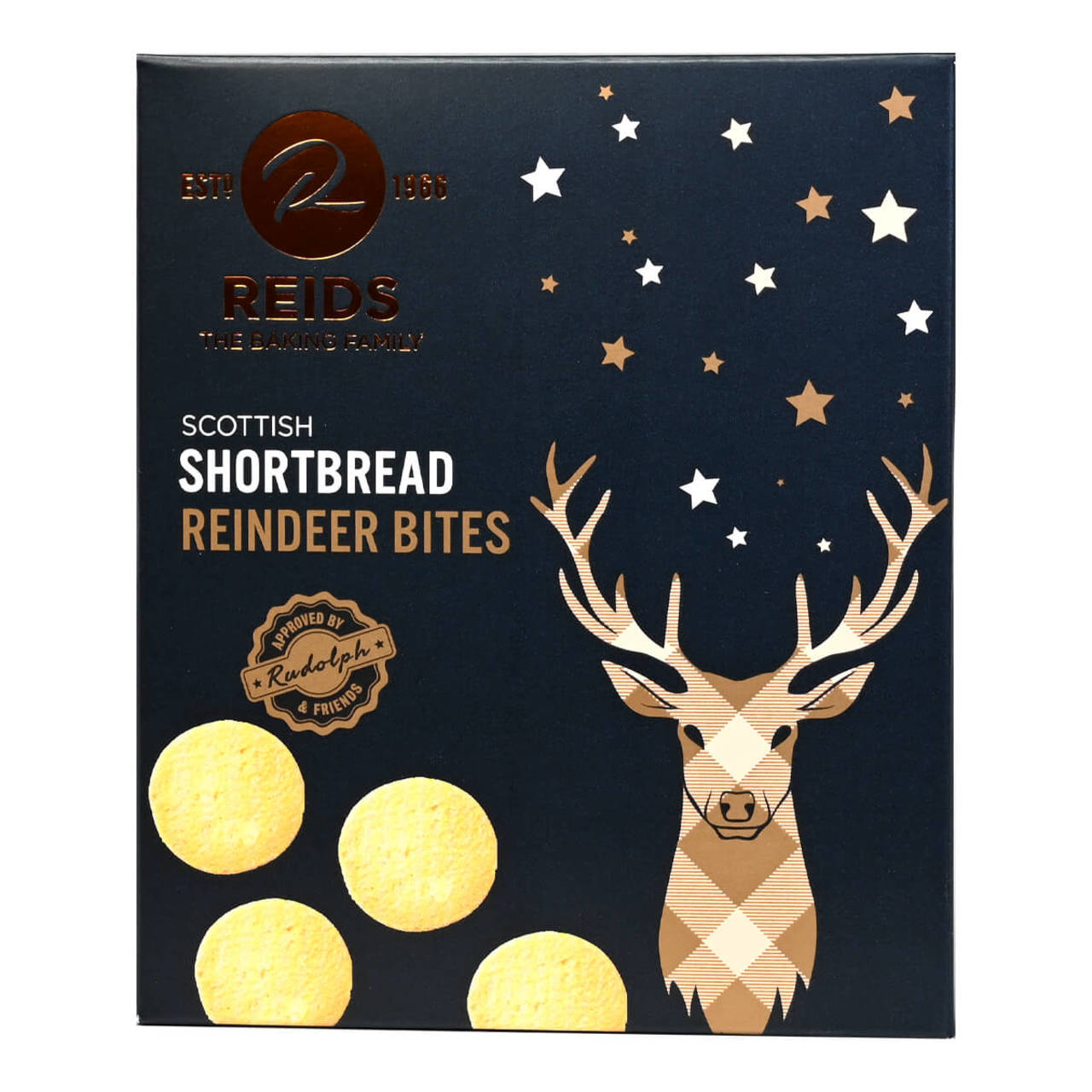 Reids Of Caithness Shortbread Reindeer Bites - 5.29oz (150g)