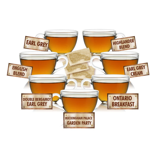 English Favourites Sampler - 5 Tea Bags of 7 English Style Teas