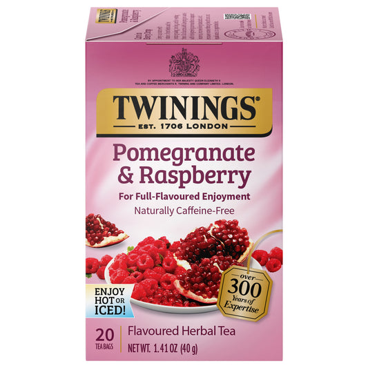 Twinings' Pomegranate & Raspberry Herbal Tea - 20 count - Image 1