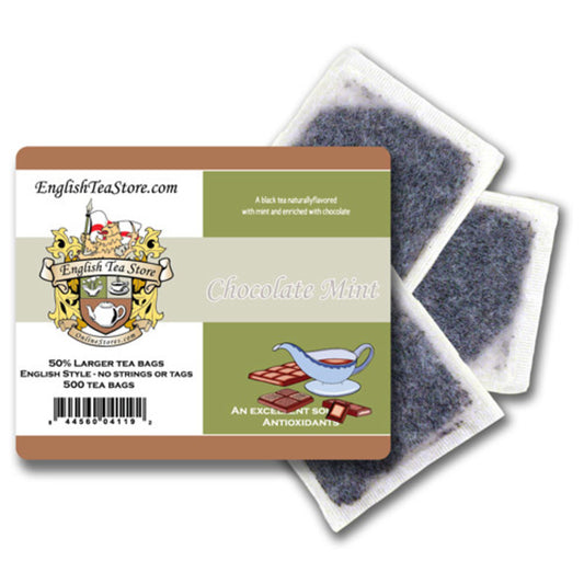 Chocolate Mint Flavored Black Tea - Tea Bags - 500 count