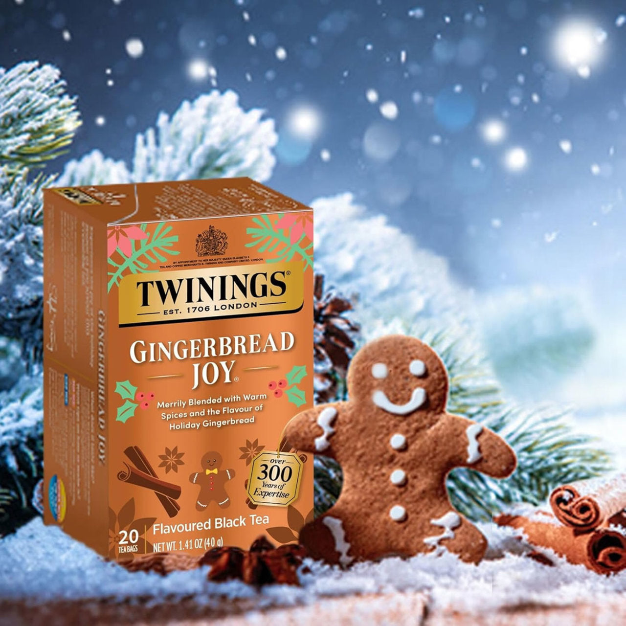 Twinings Herbal Tea - Gingerbread Joy - 20 count