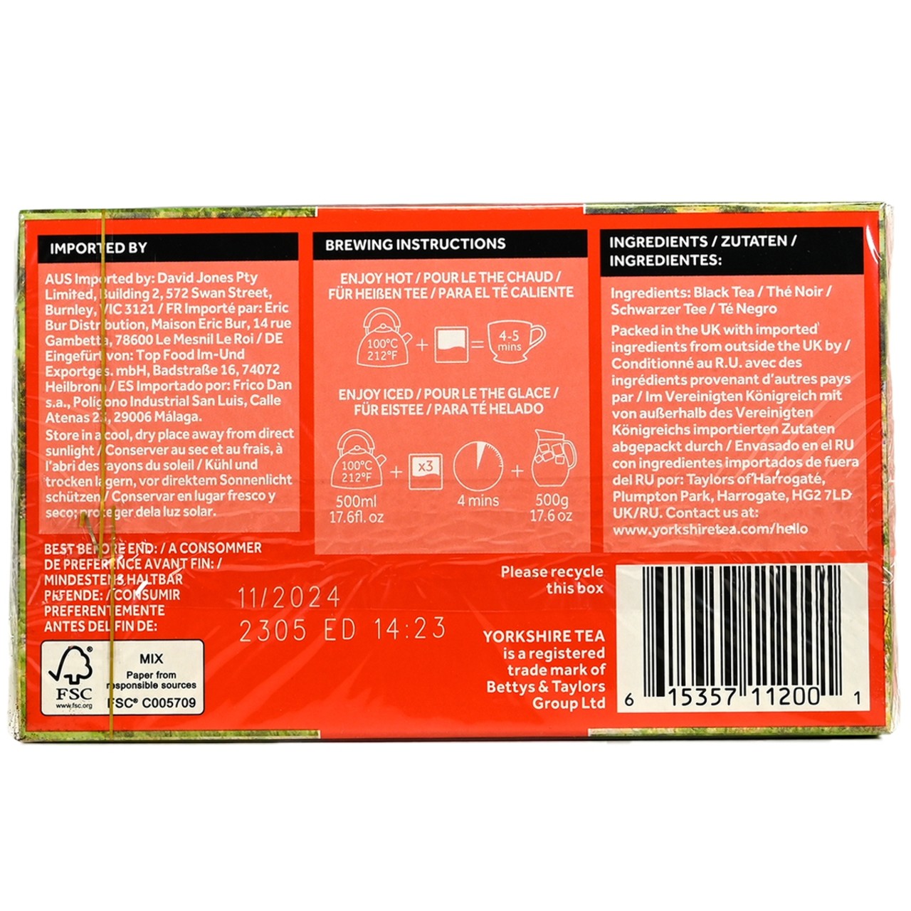 Yorkshire Red Tea Bags - 40 count - Image 2