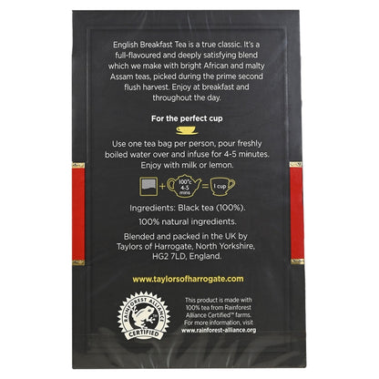 Taylors of Harrogate - English Breakfast Tea Bags - 50 count - Image 3