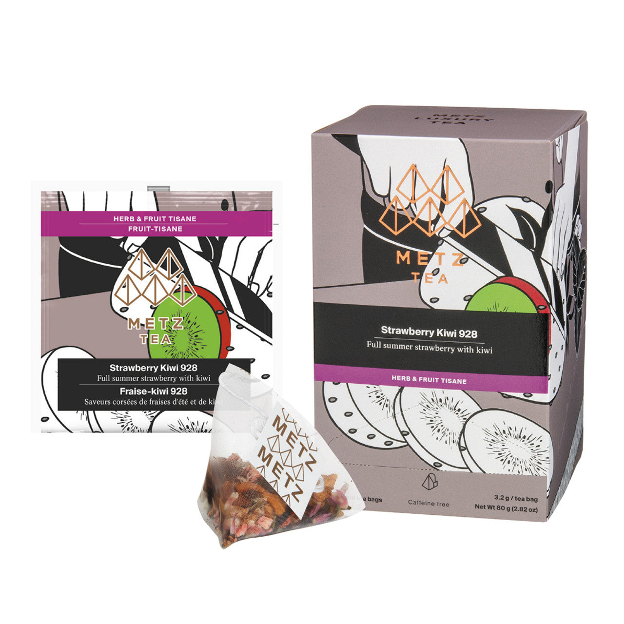 Metz Strawberry Kiwi Tea - 25 count