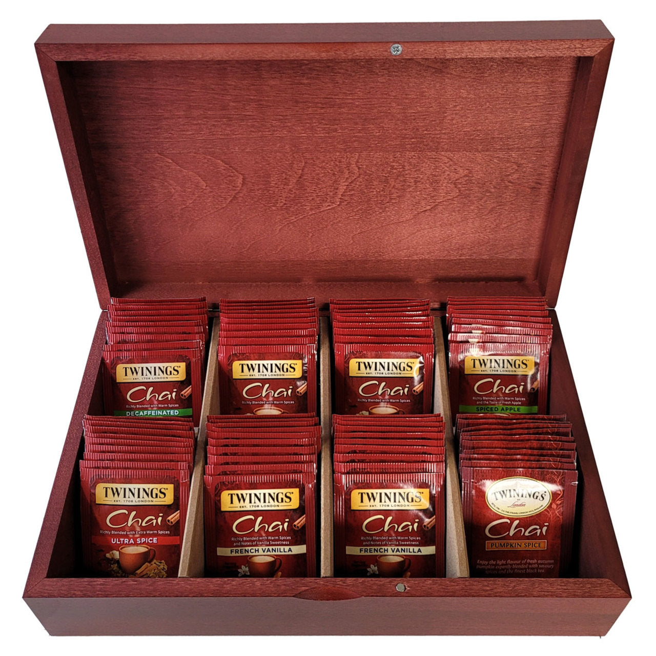 Tea Chests with Tea - Twinings' Chai Selections