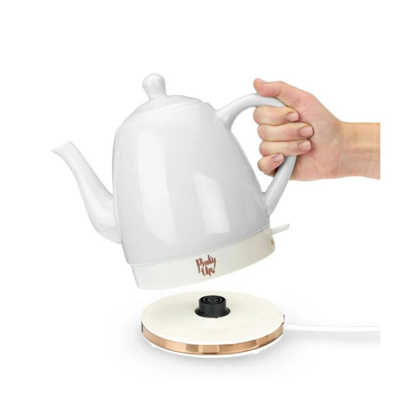 Noelle Grey Ceramic Electric Tea Kettle - 1.5L