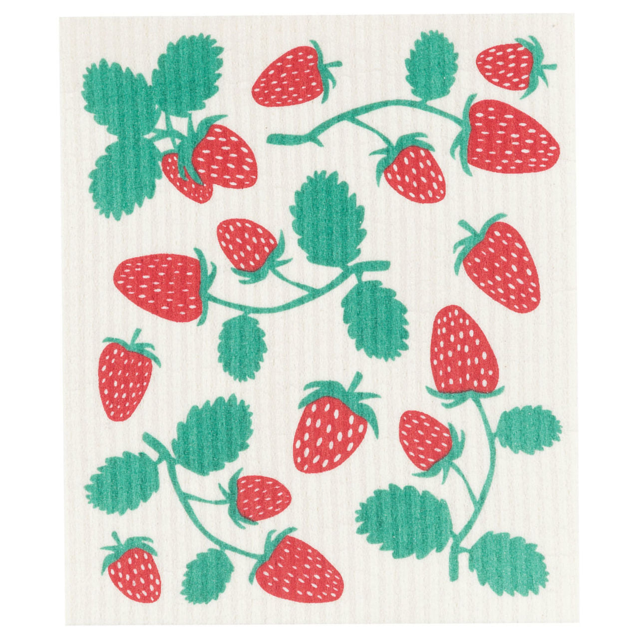 Strawberries Swedish Dishcloth