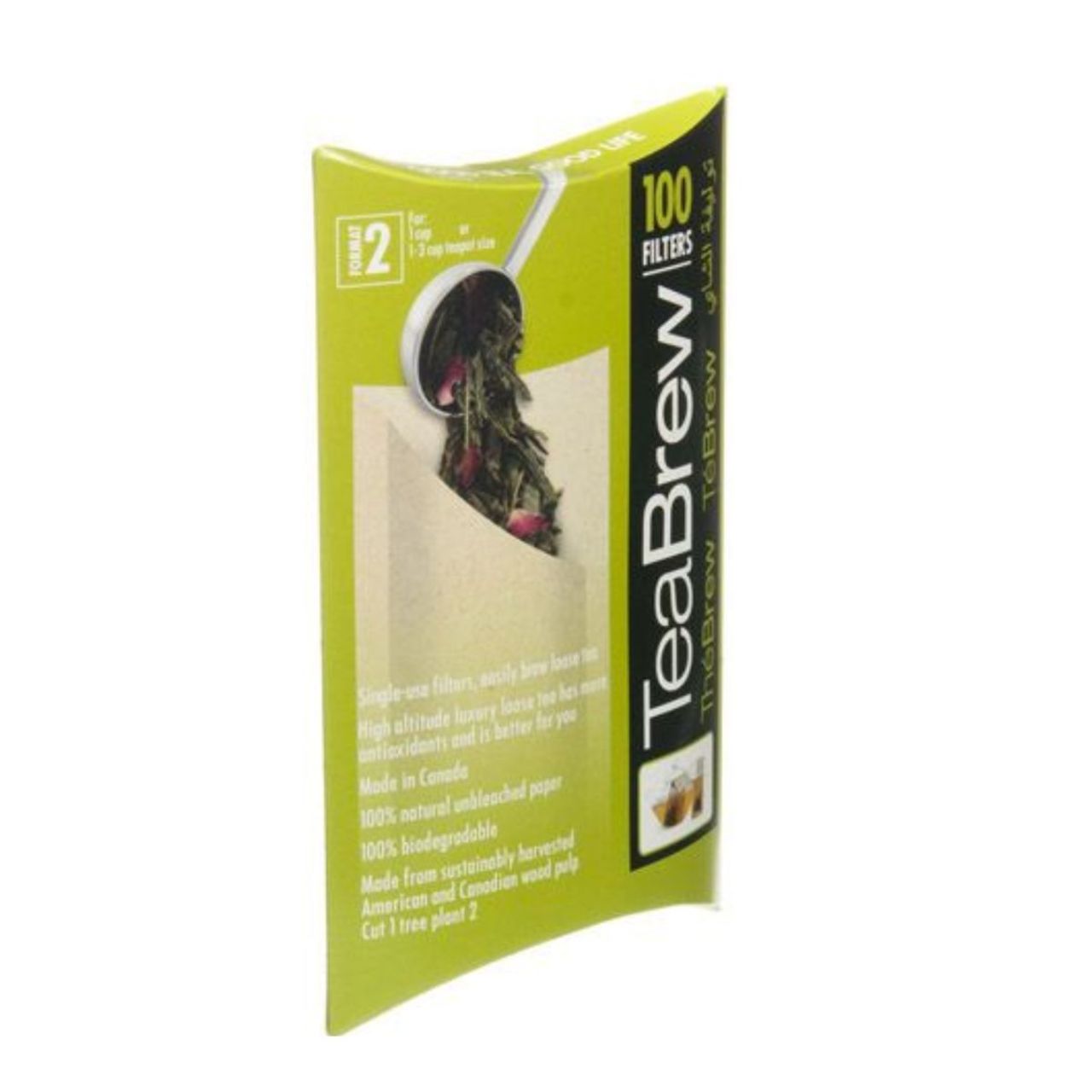 Tea Brew Biodegradable Paper Filter 2-3 Cup #2 - 100 Pack