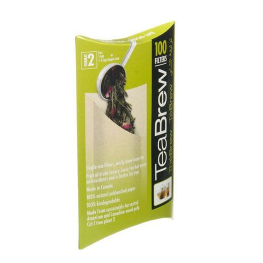 Tea Brew Biodegradable Paper Filter 2-3 Cup #2 - 100 Pack