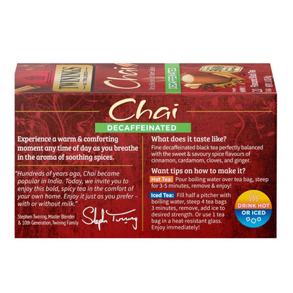 Twinings Decaffeinated Chai Tea - 20 count - Image 4
