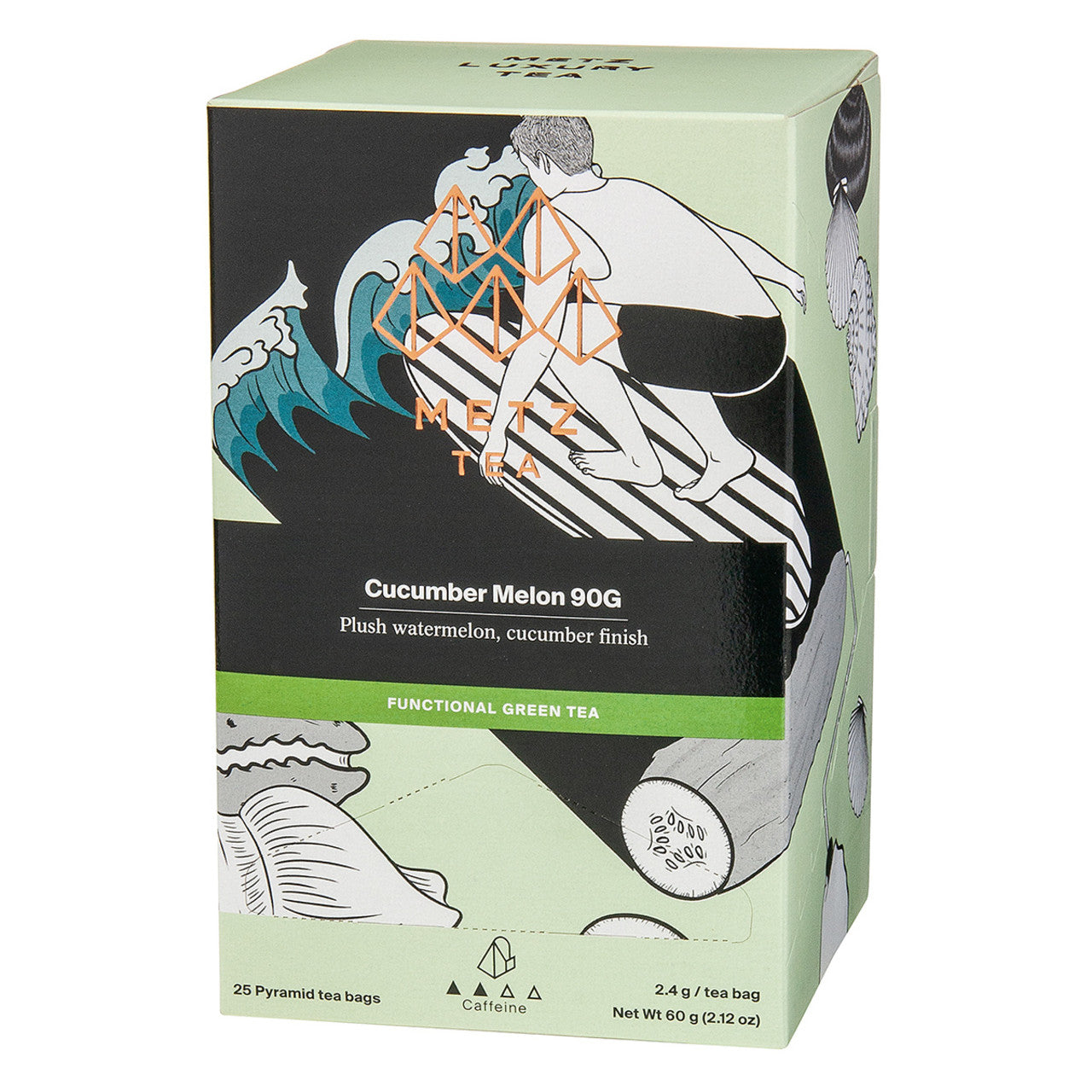 Metz Cucumber Melon Tea - 25 count