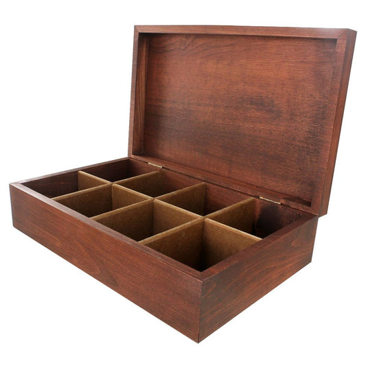 Tea Chest - Dark Cherry Finish