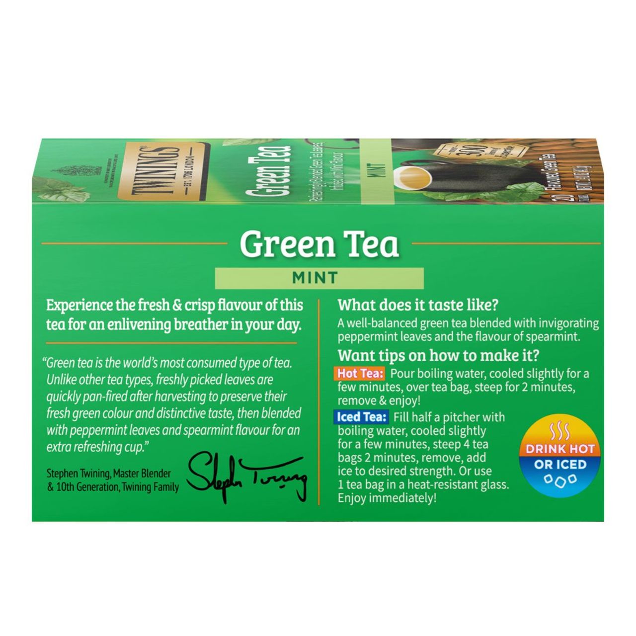 Twinings' Green Tea with Mint - 20 count - Image 4