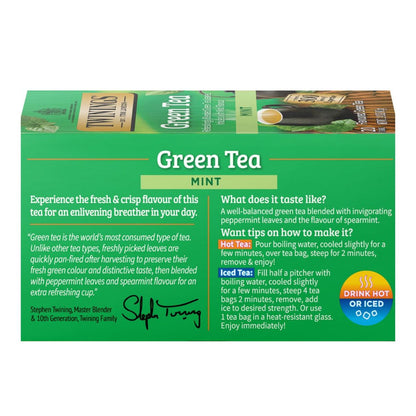 Twinings' Green Tea with Mint - 20 count - Image 4