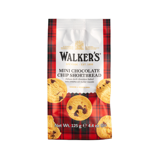 Walkers Mini Chocolate Chip Shortbread Rounds - 4.4oz (125g) - Image 1